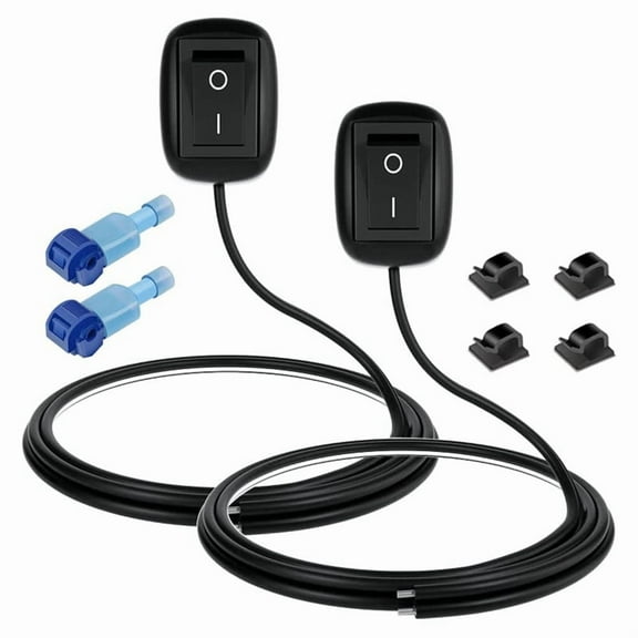 2 x Surface mount switch-Black