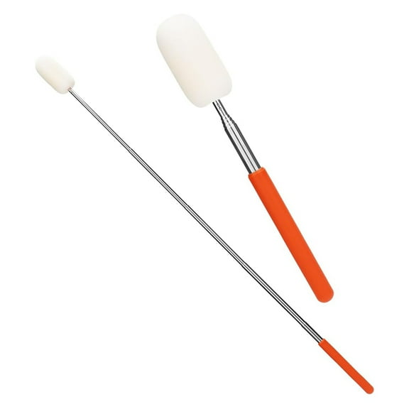 2pcs Telescoping Sponge Stick for Pottery, Retractable Ceramic Mud Tools Clay Sponge on A Stick with Handle