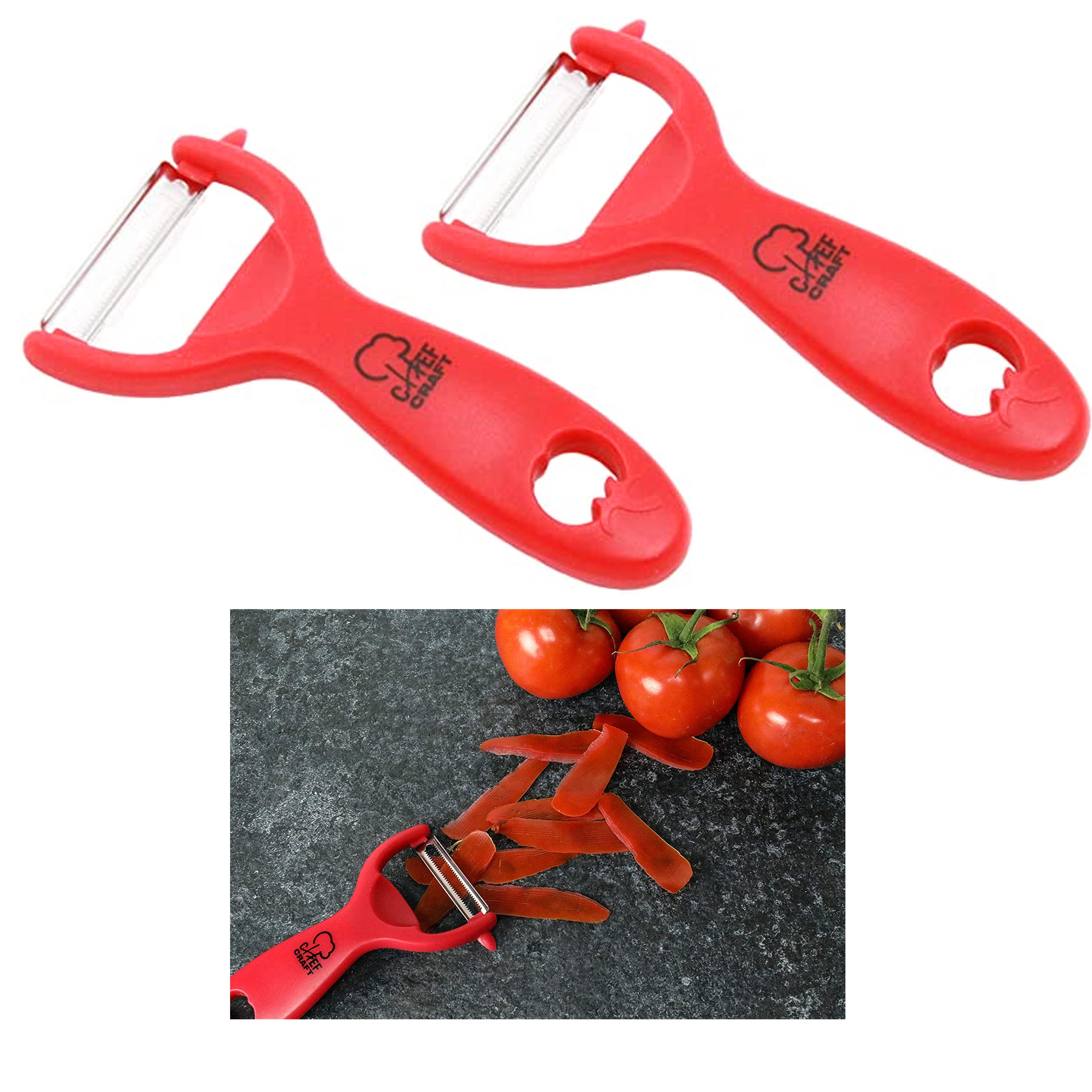 Vegetable Slicer Quick Potato Tomato Fruit Cutter Set with 3 Blades  Stainless Steel Food, 1 unit - Smith's Food and Drug