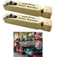 thumbnail image 1 of 2 x Train Whistle Wooden Iron Engine Sound 7" Choo Choo Noisemaker Kids Toy Gift, 1 of 7