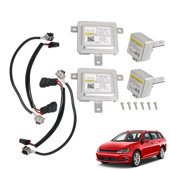 2 x Xenon Ballast & Bulb HID Light Control Unit Module for 13-17 Volkswagen CC