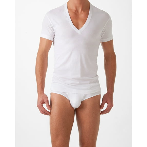 2(x)ist Men's Cotton Slim Fit V-Neck T-Shirt (3-Pack)