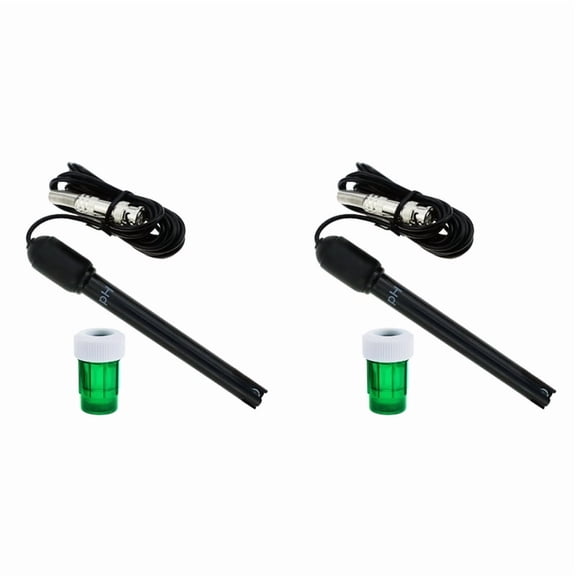 2 x pH Electrode with 50 ohm BNC Connector 2 x pH 4.01 calibration powder 2 x pH 6.86 calibration powder 2 x pH 9.18 calibration powder-As Shown