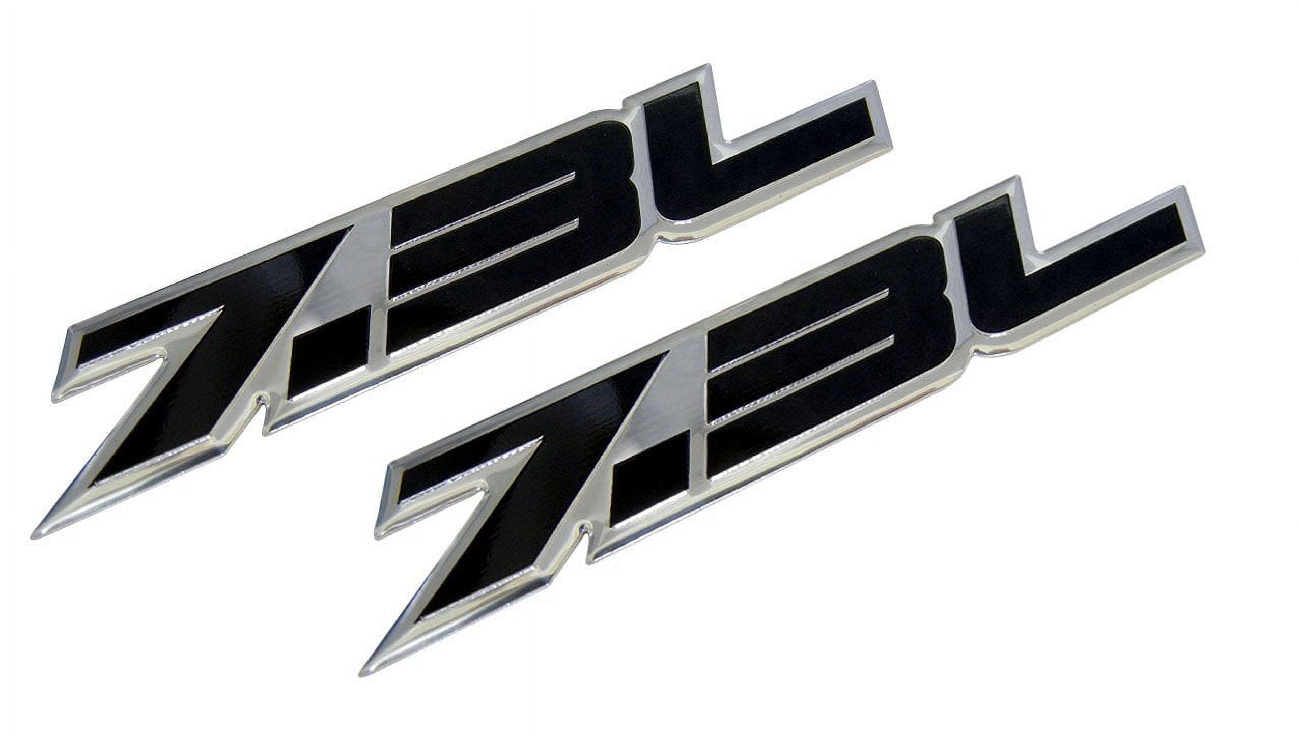 2 x (pair/set) 7.3L Liter BLACK Highly Polished Aluminum Silver Chrome