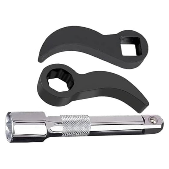 2 x pry bar heads 1 x extension rod-As Shown