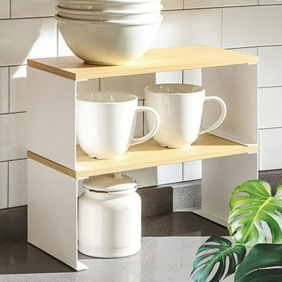 2 x solid wood rack-White&Wood color