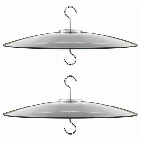 2 x squirrel proof bird feeders-Transparent