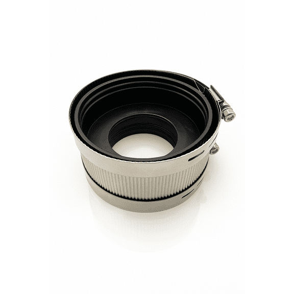 2"x1-1/2" No Hub Reducer Coupling | Cast Iron DWV Pipe Connect | Pack of 1