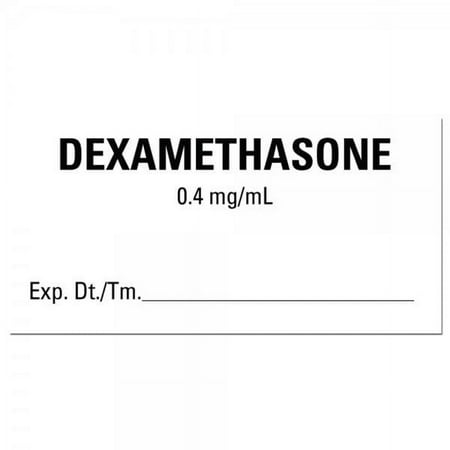 2"x1" DEXAMETHASONE Medical Healthcare Labels