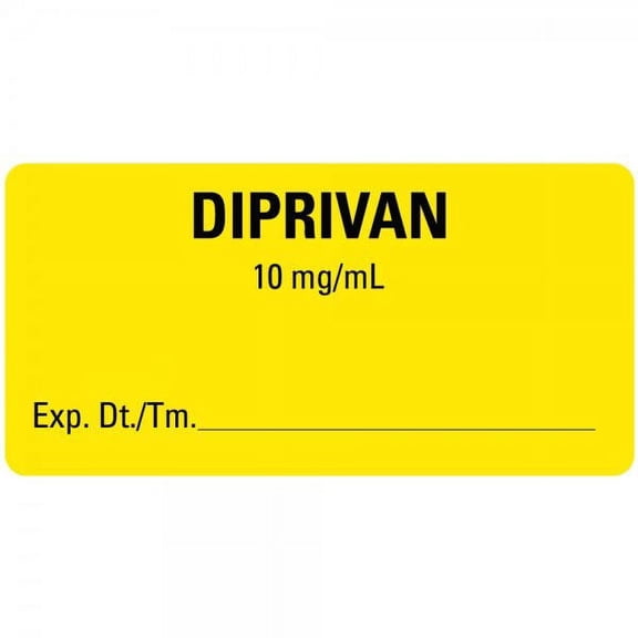 2"x1" DIPRIVAN Expiration Date Medical Healthcare Labels