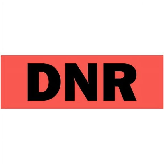 2"x1" DNR Medical Healthcare Labels