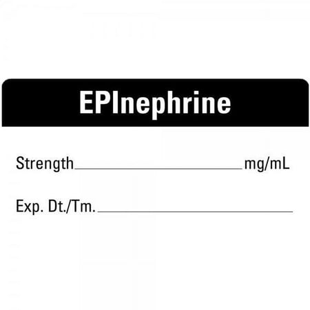 2"x1" EPInephrine Medical Healthcare Labels