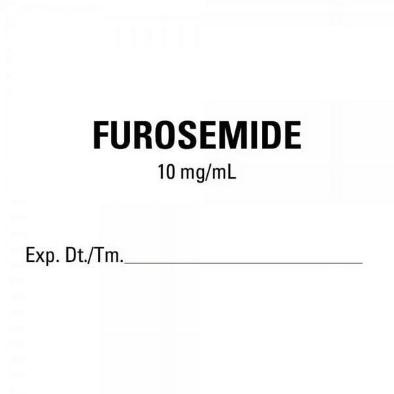 2"x1" FUROSEMIDE Medical Healthcare Labels
