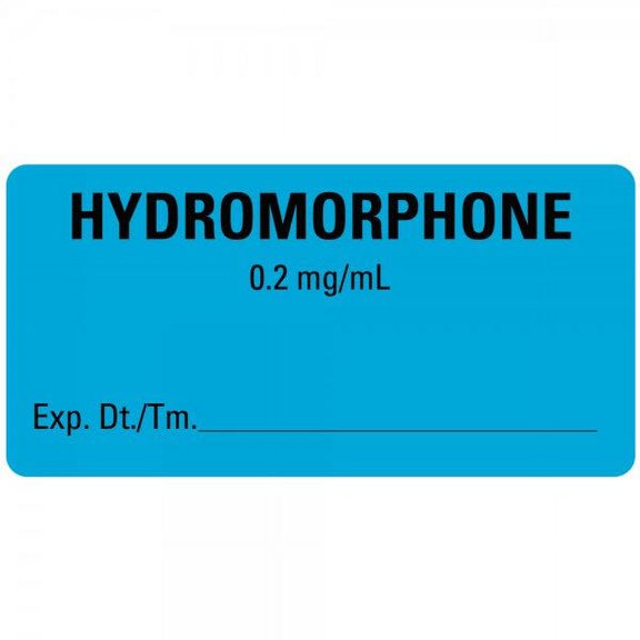 2"x1" HYDROMORPHONE Medical Healthcare Labels