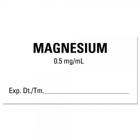 2"x1" MAGNESIUM Medical Labels