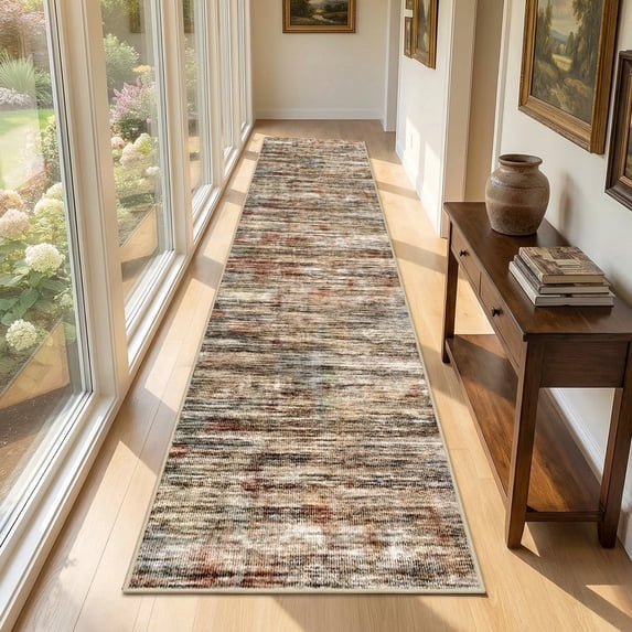 2'x10' Abstract Kitchen Runner Rug,Non-Slip Entryway Runner Laundry Rug,Soft Indoor Machine Washable Hallway Runner Rugs Throw Carpet for Living Room Bedroom Dining Room Hallway Kitchen