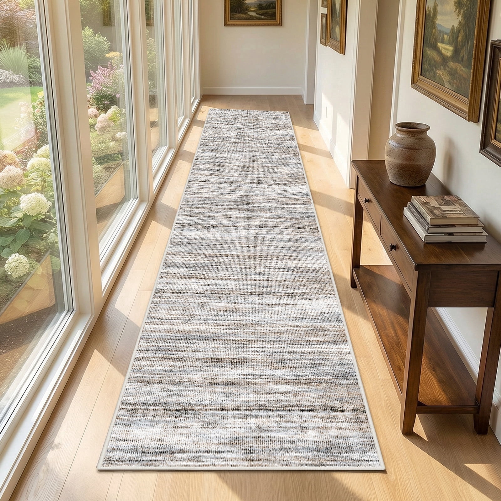 2'x10' Abstract Kitchen Runner Rug,Non-Slip Entryway Runner Laundry Rug,Soft Indoor Machine Washable Hallway Runner Rugs Throw Carpet for Living Room Bedroom Dining Room Hallway Kitchen