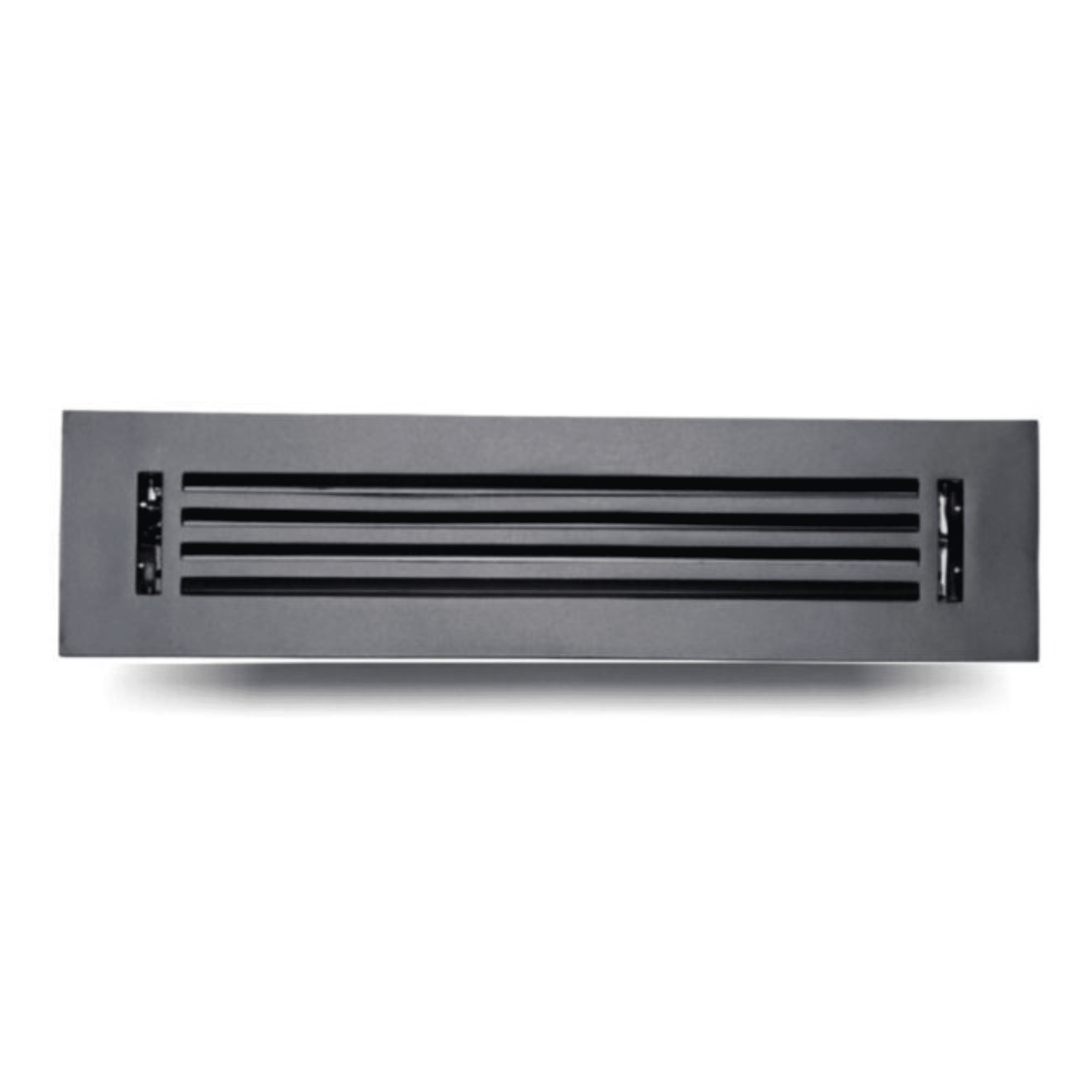 2"x10" (Duct Opening) Cast Aluminum | All Metal | Walkable | Heavy Duty | Floor Register with Air Control Feature, Overall (Overall 4"x12") By Caststo- Model Express, No Holes