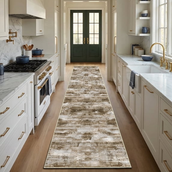 2'x10' Kitchen Runner Rug,Non-Slip Entryway Runner Laundry Rug,Boho Indoor Machine Washable Hallway Runner Rugs Throw Carpet for Living Room Bedroom Dining Room Hallway Kitchen
