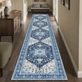thumbnail image 1 of 2'x10' Runner Rugs, Yamaziot Vintage Washable Hallway Rug Runner with Rubber Backing, Non-Slip Distressed Carpet Floor Mat for Bedroom, Kitchen, Laundry, Entrance, 1 of 9