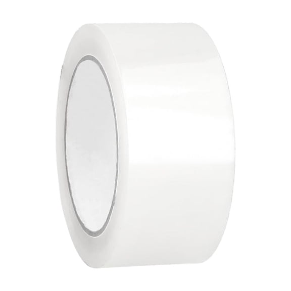SSBM 1.88 Inch x 110 Yards Acrylic White Carton Sealing Tape 2 Mil for Durable Light-Duty Packaging, 12 Rolls