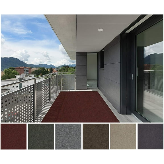 2'x12' Barnside - Indoor Outdoor Area Rug Carpet Runners with a Premium Fabric Finished Edges