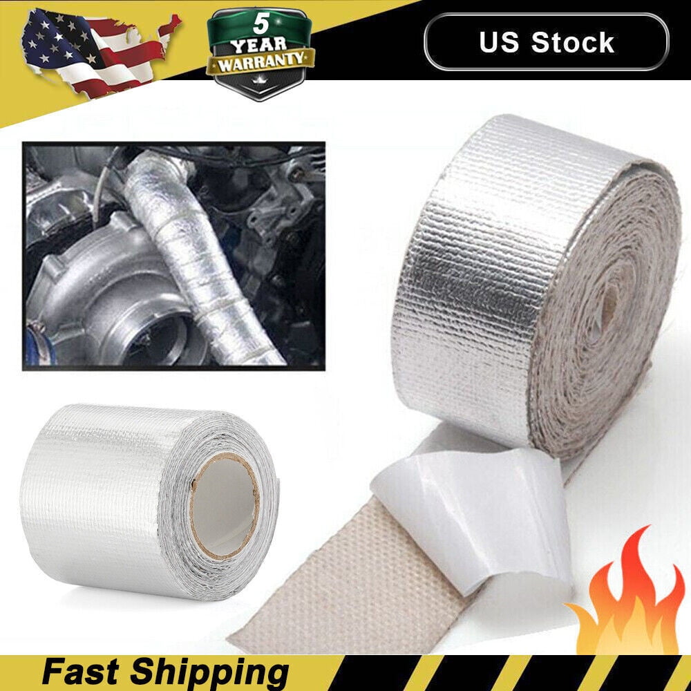 2"x16'Adhesive Exhaust Header Turbo Manfold Pipe Aluminum Heat Shield