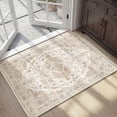 thumbnail image 1 of FEELHOME 2'x3' Area Rug Machine Washable Soft Vintage Distressed Non Slip Carpet for Living Room Bedroom Dining Room Taupe, 1 of 5