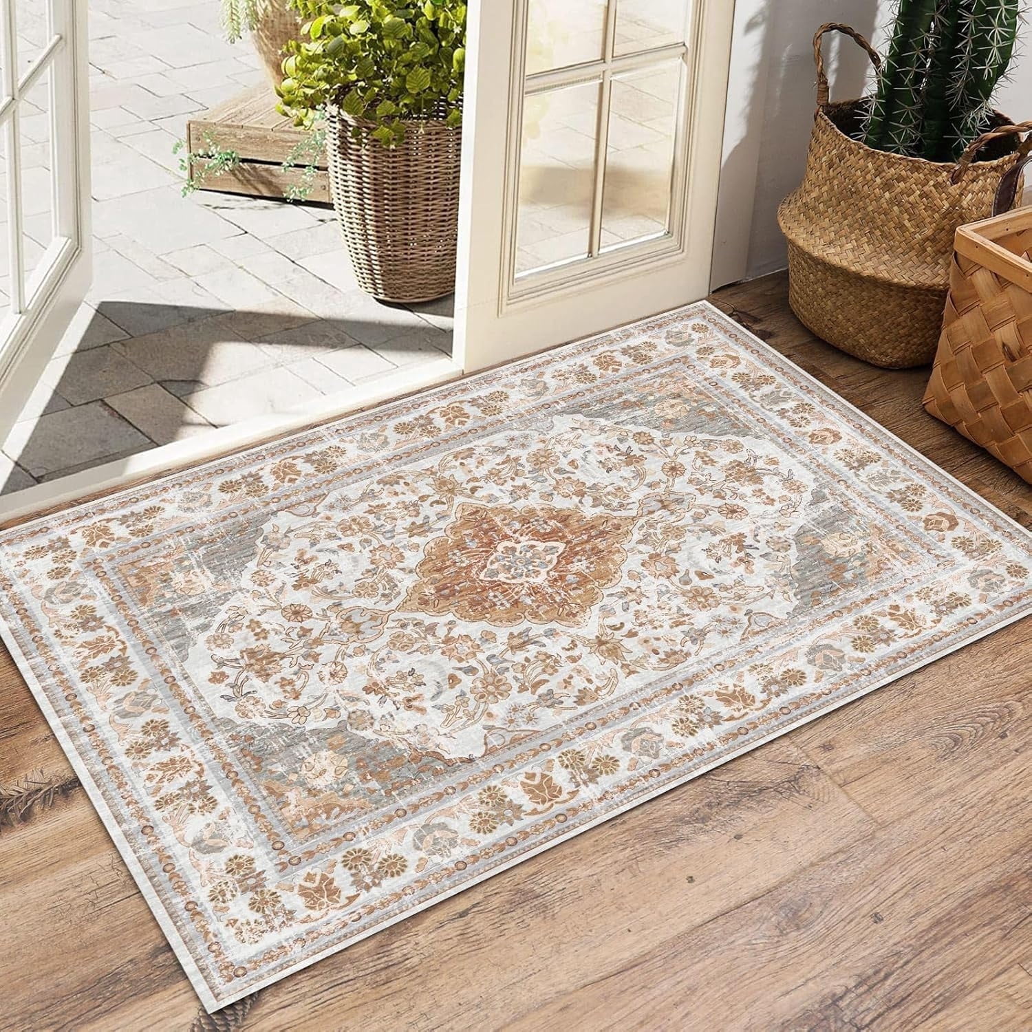Little Rugs 2'x3' Boho Washable Small Rugs for Entryway Doormat Indoor Entrance ...