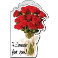 thumbnail image 1 of 2'x3' Giant Birthday Card w/Envelope - Roses For You, 1 of 1