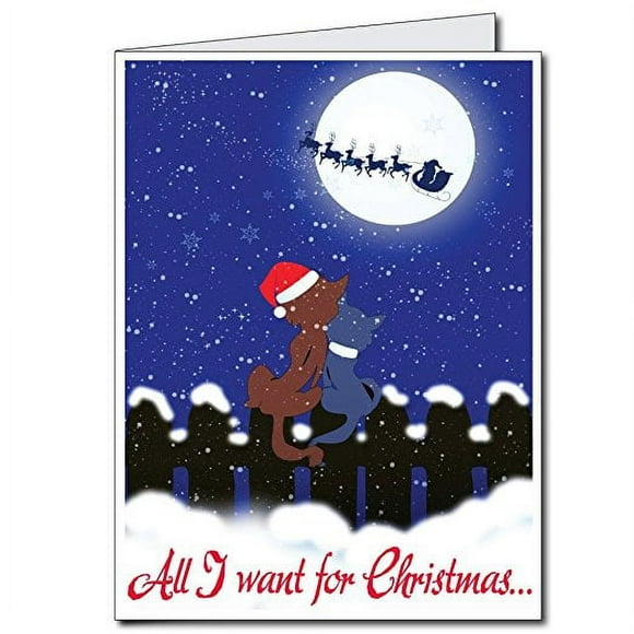 2'x3' Giant Christmas Card (All I Want...), W/Envelope