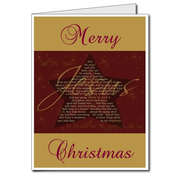 2'x3' Giant Christmas Card (Jesus), Ship in Jumbo Envelope, 26619