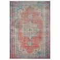 thumbnail image 1 of 2â€™x3â€™ Red and Blue Oriental Scatter Rug, 1 of 5
