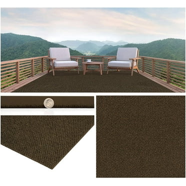 2'x3' Soft Indoor/Outdoor Hobnail Style Area Rugs. Lightweight and Flexible for Easy Cleaning and Transport (Color: Mocha)