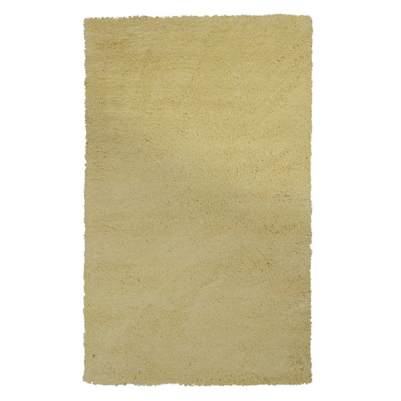 2'x4' Canary Yellow Indoor Shag Rug