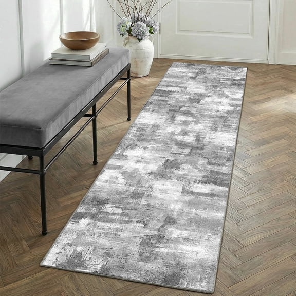 2'x6' Kitchen Runner Rug,Non-Slip Entryway Runner Laundry Rug,Boho Indoor Machine Washable Hallway Runner Rugs Throw Carpet for Living Room Bedroom Dining Room Hallway Kitchen
