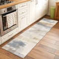 thumbnail image 1 of 2'x6' Rug Runners for Hallways Kitchen, Beige Grey Non Slip Entryway Beside Floor Carpet Runner, Abstract Mottled Art Retro Modern Painting Washable Laundry Room Bedroom Throw Rugs Mat for Family Pet, 1 of 8