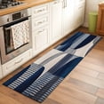 thumbnail image 1 of 2'x6' Rug Runners for Hallways Kitchen, Boho Navy Blue Non Slip Entryway Beside Floor Carpet Runner, Modern Geometric Abstract Art Washable Laundry Room Bedroom Throw Rugs Mat for Family Pet, 1 of 8