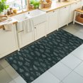 thumbnail image 1 of 2'x6' Rug Runners for Hallways Kitchen, Botanical Green Non Slip Entryway Beside Floor Carpet Runner, Farmhouse Summer Floral Leaves Washable Laundry Room Bedroom Throw Rugs Mat for Family Pet, 1 of 8