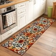 2'x6' Rug Runners for Hallways Kitchen, Burnt Orange Green Non Slip ...