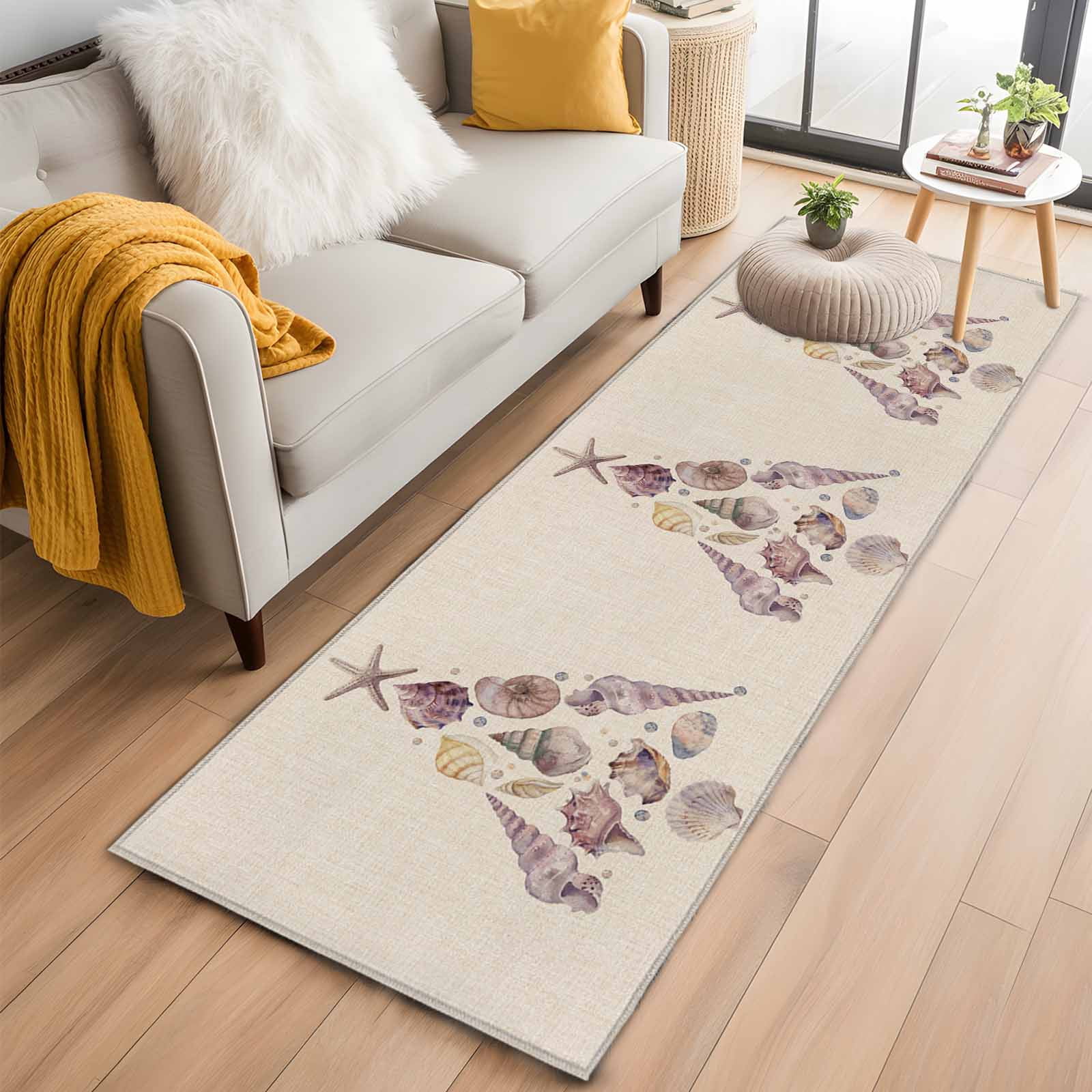 2'x6' Rug Runners for Hallways Kitchen, Coastal Christmas Non Slip ...
