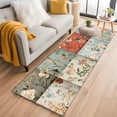 thumbnail image 1 of 2'x6' Rug Runners for Hallways Kitchen, Elegant Spring Floral Non Slip Entryway Beside Floor Carpet Runner, Summer Botanical Farmhouse Washable Laundry Room Bedroom Throw Rugs Mat for Family Pet, 1 of 8