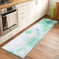 thumbnail image 1 of 2'x6' Rug Runners for Hallways Kitchen, Green Rose Fantasy Non Slip Entryway Beside Floor Carpet Runner, Elegance Floral Romantic Reflection Washable Laundry Room Bedroom Throw Rugs Mat, 1 of 8