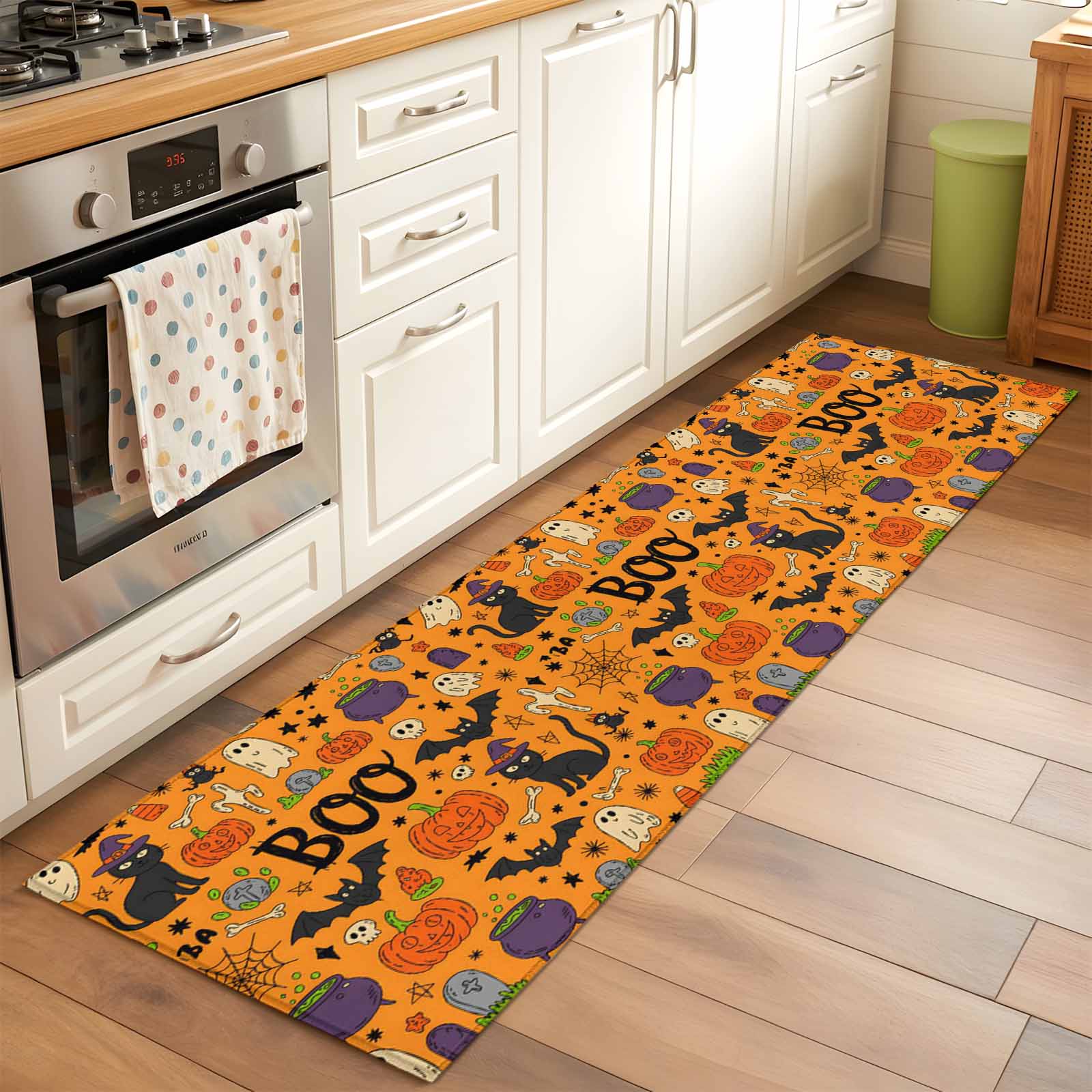 Silly Runner Rug 2'x6' Rug Runners for Hallways Kitchen, Halloween Non Slip Entryway ...