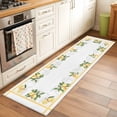 thumbnail image 1 of 2'x6' Rug Runners for Hallways Kitchen, Lemon Yellow Non Slip Entryway Beside Floor Carpet Runner, Modern Country Flower Floral Summer Spring Washable Laundry Room Bedroom Throw Rugs Mat, 1 of 8