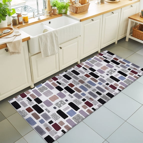 2'x6' Rug Runners for Hallways Kitchen, Modern Geometric Non Slip ...