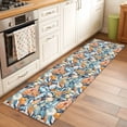 thumbnail image 1 of 2'x6' Rug Runners for Hallways Kitchen, Orange Blue Coastal Non Slip Entryway Beside Floor Carpet Runner, Summer Ocean Shell Conch Retro Washable Laundry Room Bedroom Throw Rugs Mat for Family Pet, 1 of 8