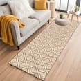 thumbnail image 1 of 2'x6' Rug Runners for Hallways Kitchen, Orange Geometric Non Slip Entryway Beside Floor Carpet Runner, Contemporary Modern Abstract Art Washable Laundry Room Bedroom Throw Rugs Mat for Family Pet, 1 of 8