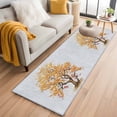 thumbnail image 1 of 2'x6' Rug Runners for Hallways Kitchen, Orange Red Tree Non Slip Entryway Beside Floor Carpet Runner, Pastoral Botanical Farmhouse Washable Laundry Room Bedroom Throw Rugs Mat for Family Pet, 1 of 8