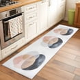 thumbnail image 1 of 2'x6' Rug Runners for Hallways Kitchen, Pink Black Grey Art Non Slip Entryway Beside Floor Carpet Runner, Geometric Modern Abstract Art Washable Laundry Room Bedroom Throw Rugs Mat for Family Pet, 1 of 8
